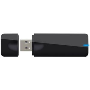 Black MT7612U 1200Mbps 2.4 Ghz/5 Ghz Dual Band USB WiFi Dongle wifi modem