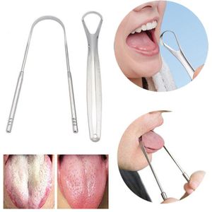 Tong Schraper Schoner Voor Volwassenen Chirurgisch Roestvrij Staal Metalen Tong Borstel Tandheelkundige Kit Professionele Elimineren Slechte Adem