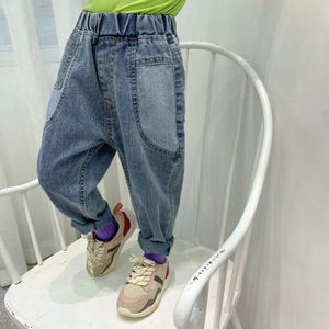 Mihkalev Baby Boy Jeans Broek Voor Kinderen Denim Broek Herfst Kide Meisjes Dikke Jeans Kinderen Casual Broek Kostuum