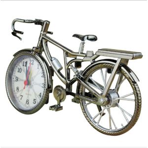 1Pcs Retro Fiets Klok Cool Stijl Klok Thuis Kantoor Tafel Klok Vintage Ijzeren Grote Horloge Decor