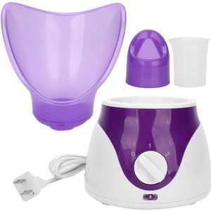 2 In 1 Gezicht Steamer Aromatherapie Luchtbevochtiger Gezicht Mist Spuit Hydraterende Gezichtsverzorging Dampende Schoonheid Machine Paars 110-240V