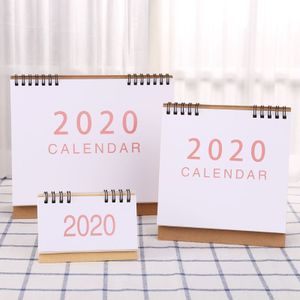 Eenvoudige Desktop Staande Dubbele Spoel Papier Kalender Memo Dagelijkse Schema Tafel Planner Jaarlijks Agenda Bureau Organizer S/M /L C26