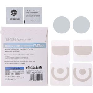 2 Sets/pak Esports Tiger Gaming Muis Voeten Muis Skate Voor Logitech G Pro X Superlight Muis Glijdt Curve Rand X6HA