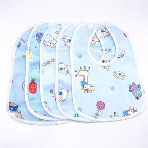 5pc Baby100 % Katoen Babadores Burp Speeksel Handdoek Cartoon Slabbetjes Bandana Waterdichte Jongens Meisjes Accessoires Kleding