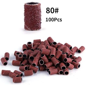 100 Stks/set Schuurbanden Cutters Voor Freesmachine Manicure Nail Boren Voor Frees Nail Bit Nail Art Tool