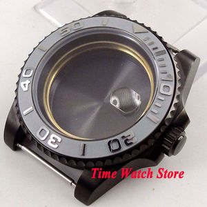 5 Modellen Bliger 40 Mm Pvd Coated Horloge Case Fit Eta 2836 Beweging Keramische Bezel Saffier Glas Voor Sub Mannen horloge C35