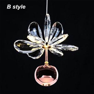 JW Nordic Moderne Glans Crystal Apple Led Hanglamp Creatieve Art Enkele Hoofd Restaurant Bar Hanglamp Haing Lamp voor thuis