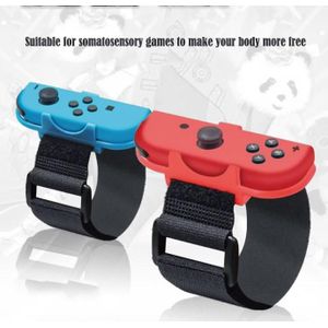 Beesclover Elastische Band 1 Paar Verstelbare Game Armband Voor Nintendo Switch Vreugde-Con Controller Wrist Dance Band R57