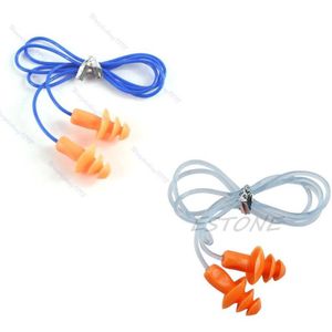 Zachte Siliconen Oordop Gehoorbeschermer Gehoor Voor Zwemmen Slapen 24dB 77UB