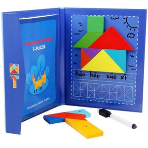 Speelgoed Voor Kinderen Houten Netic Tangram Puzzel Reizen Game Educatief Boek Kinderen Speelgoed Grappige Spelletjes Voor Kinderen