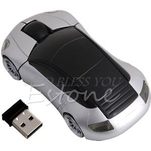 Uniek 2.4G 1600Dpi Muis Usb Ontvanger Draadloze Licht Led Auto Shape Optische Muizen