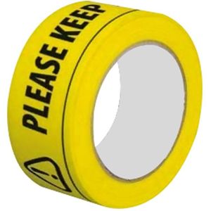 1 Pack Veiligheid Tape 2M Meter Uit Elkaar Sociale Veilig Distantiëren Vloer Tape