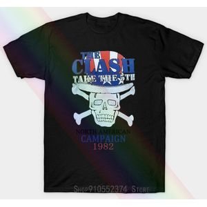 Amplified Clash Noord-amerika Campagne 1982 Schedel Rock Star Vintage Unisex T-shirt Xl