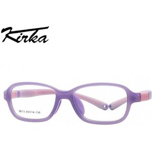 Kirka Kinderen Brillen Frames Volledige Velg Jongen Meisje Bril TR90 Licht Rechthoek Flexibele Kid Brilmontuur Non-Slip Tempels 9013