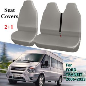 2 + 1 800D Oxford Van Auto Seat Cover Auto Stoelhoezen Waterdicht Kussen Protector Voor Ford Transit 2006 2007