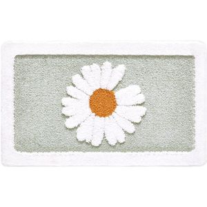 Badkamer Deur Entree Mat Daisy Bad Tapijt Badkamer Antislip Mat Wc Deur Mat Entree Deur Absorberende Mat Anti-Slip Deur Mat