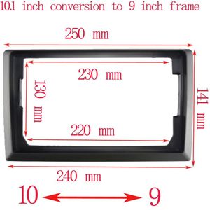 9 Inch 10 Inch Tot 7 Inch Frame 2 Din Frame Geschikt Voor Alle Auto Modellen Center Console Radio Android systeem