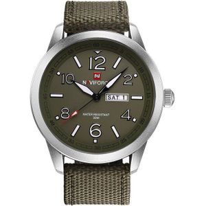NAVIFORCE Horloges Mannen Top Luxe Mens Nylon Strap Horloges heren Quartz Sport Horloges relogio masculino