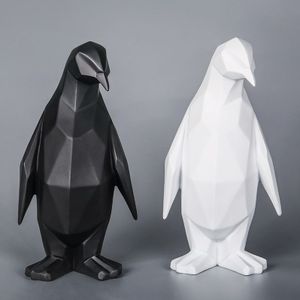 Nordic Pinguïn Hars Model Ornamenten Ambachten Eenvoudige Home Office Creatieve Sculptuur Geometrische Standbeeld Dier Pinguïn Abstract Decor