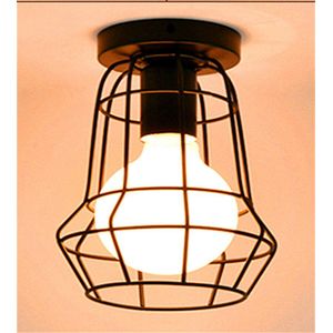 LED indoor Eenvoudige Vintage Industriële Rustieke Inbouw Plafondlamp Metalen Lamp Armatuur dorp Stijl Creatieve Retro Licht Lamp