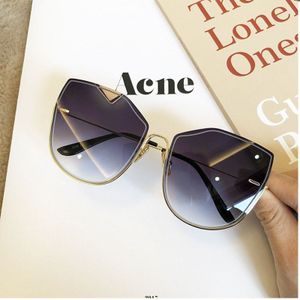 Bruin Oversized Vrouwen Zonnebril Gradiënt Groen Bril Retro Vrouwelijke Shades Grote Frame Cateye Zonnebril UV400