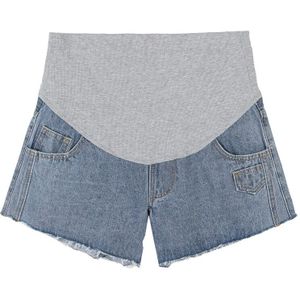 Zomer Moederschap Korte Jeans Katoen Buik Mode Shorts Hoge Taille Broek Voor Zwangerschap Vrouwen Zwangere Denim Jean