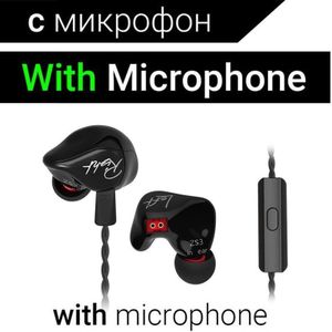 Kz ZS3 1DD Dynamische Oortelefoon In Ear Audio Monitoren Ruisonderdrukkende Hifi Muziek Sport Oordopjes Met Microfoon Headset