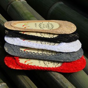 5 Paren/set Vrouwen Siliconen Antislip Onzichtbare Sokken Zomer Effen Kleur Kant Ankle Boot Sokken Vrouwelijke Katoen Slipper Geen show Sokken