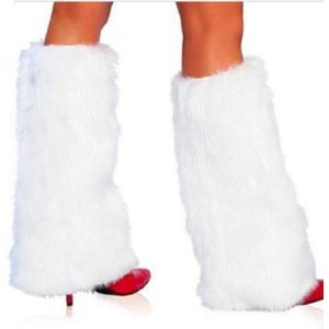 3 Kleur Sexy Faux Fur Beenwarmers Rave Fluffies Lady Boot Cover Kerstman