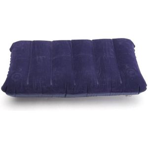 Opvouwbare Kussen Outdoor Reizen Slaap Kussen Lucht Opblaasbare Draagbare Breken Rest Kussen Blauw