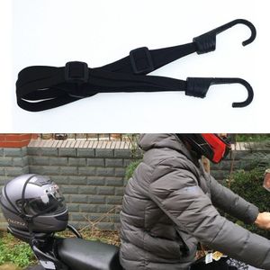 2 Haken 4 Elastische Touwen Vaste Motorhelm Sterkte Intrekbare Helm Bagage Elastisch Touw Riem Motorfiets Levert
