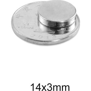 5 ~ 150 Pcs 14X3 Mm Zeldzame Aarde Magneet Diameter 14X3 Mm Koelkast Ronde Magneten Sterke 14 Mm X 3 Mm Permanente Neodymium Magnetische 14*3 Mm
