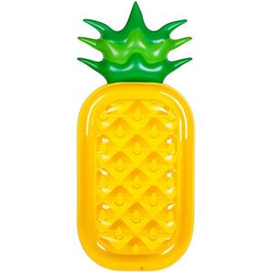 Opblaasbare Drijvende Soort Fruit Drijvende Ananas Bicolor Leaf Drijvende Rij Hangmat Volwassen Drijvende Rij