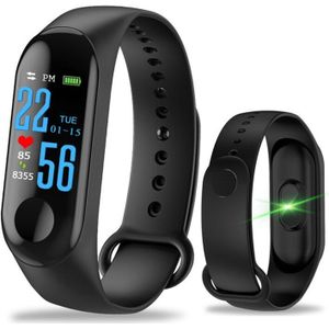 M3 Sport Fitness Waterdicht Smart Horloge Polsbandje Waterdichte Touch Screen Bluetooth Controle Fitness Stappenteller