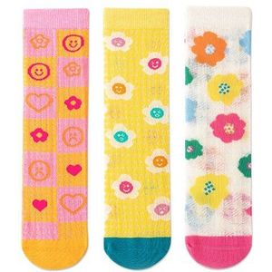 3 Pairs Kinderen Sokken Lente En Zomer Dunne Katoenen Meisjes Sokken Ademend Mesh Meisjes Straight Sokken Meisjes Sokken Leuke sokken