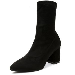 winter dames wilde zwarte mode Kudde laarzen vrouwen casual comfortabele zoete hoge hak laarzen Vrouwelijke laarzen mujer c74