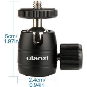 Ulanzi U-30 Mini Balhoofd, Cnc Statief Ball Head Voor Iphone Vloging Mini Statief Monopod Lichtgewicht Camera 'S En Smartphones