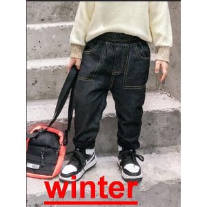 Kinderen Jeans Jongens Plus Fluwelen Denim Broek 1-5Y Winter Kinderen Verdikking Broek Baby Jongens Casual Broek Kinderen Warm Jeans