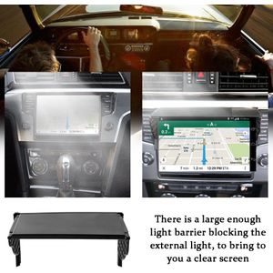 Multipurpose 5.5-10 Inch Universele Auto Gps Navigatie Licht Cover Zonnescherm Hood Breedte 141 Mm-255 Mm Intrekbare