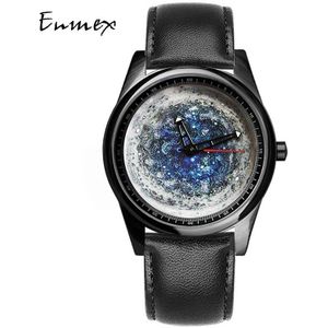 Enmex Individualisering Speciale Horloge Van De Ster Creatieve Neutrale Staal Quartz Klok Mannen Horloge