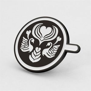 Cartoon Leuke Koffie Mokken Gezicht Serie Broche Pins Badge Decoratie Sieraden Vrouwen Set Creatieve Patroon Pins Geschenkdoos