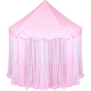 Leuke Hexagon Speelhuisje Meisjes Prinses Kasteel Kinderen Kids Grote Indoor Play Tent (Roze)