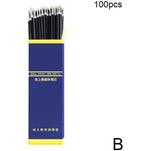 100 Stks/set 0.7Mm Blauwe Inkt Kantoor Gel Pen Refill Schrijven Balpen Praktijk Schrijven Briefpapier Staaf Pen Refill School Tool