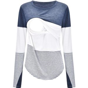 Vrouwen Zwangere Moederschap Kleding Verpleging Tops Borstvoeding Gestreepte T-Shirt Zwangerschap Tees