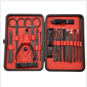 Zwarte Roestvrij Staal Manicure Nagelknipper Pedicure Set Draagbare Reizen Hygiëne Kit Nail Trimmer Cutter Tool Set Huisdier