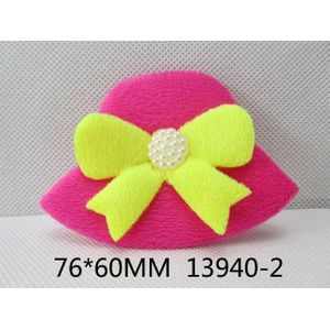 25 Stuks Gemengde Kleur Hoed Patch Voor Maken Haarspelden Vrouwen Meisjes Hoofddeksels Haar Accessoires Diy Thuis Textiel Ambachten, 25Yc12635