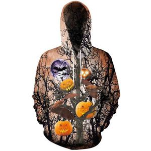 ! Universele Pompoen Hoodie Sweater Digital Printing Halloween Sweatshirt Grappige Sportkleding Street Party Kleding