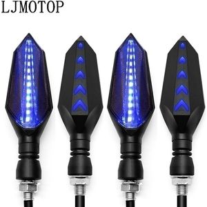 Universal 12 Led Motorfiets Richtingaanwijzers Moto Achterlichten Signal Lamp Voor Kawasaki/Honda/Suzuki/Yamaha/Ducati