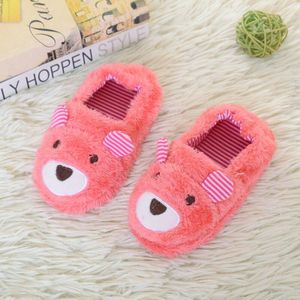 Kinderen Slippers Kinderen Thuis Schoenen Baby Schoenen Voor Jongens Meisjes Indoor Slaapkamer Warm Winter Katoen Slipper Dier Cartoon Hond Patroon