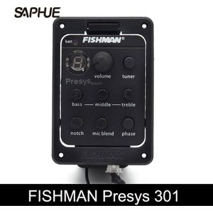 Fishman Presys 301 Mic Blend Dual Model Voorversterker Eq Tuner Piezo Pickup Beat